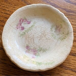Johnson Brothers- 1902- Made in England Floral scalloped Butter Pat